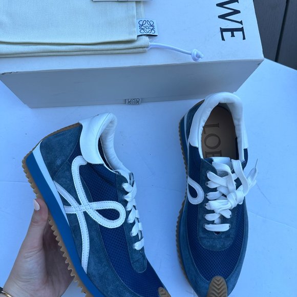 Loewe Blue and White Men's Sneakers - Picture 6 of 13